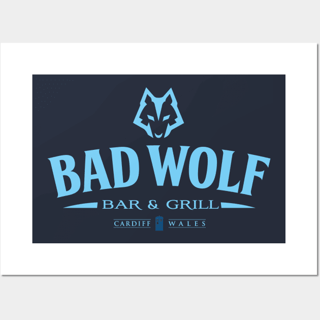 Bad Wolf Bar and Grill Wall Art by MindsparkCreative